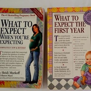 What to Expect When You're Expecting & The First Year Book Bundle